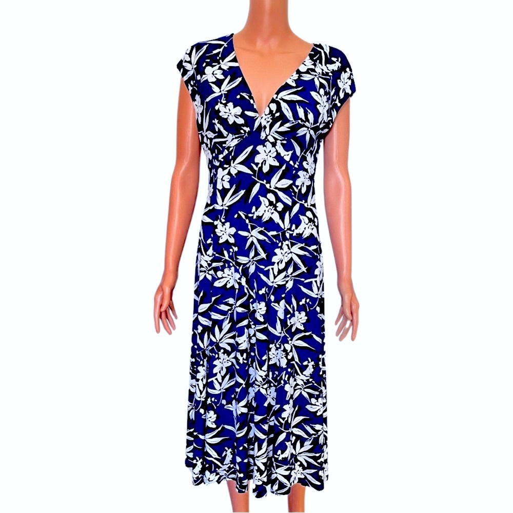 Chaps floral fit and flare.
